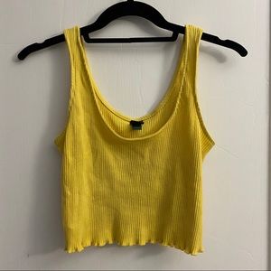 ribbed crop tank top
